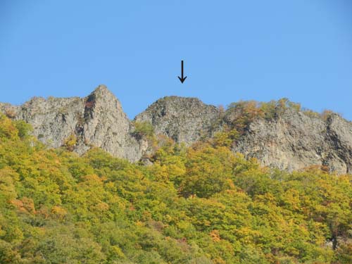 八剣山の頂上