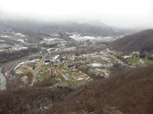 八剣山の麓の景色